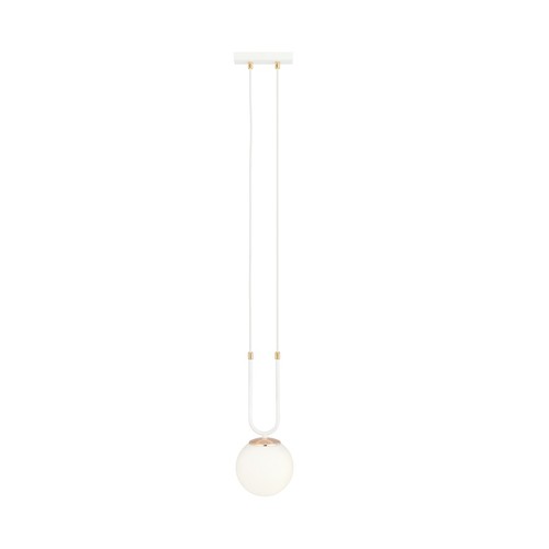 Glam 1 Hvit/Opal pendellampe - Ø15 cm, E14, 230V, uten lyskilde