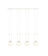 Glam 4 Hvit/Opal pendellampe - Ø15 cm, E14, 230V, uten lyskilde