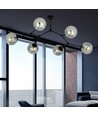 Space 6 Sort/Grafitt taklampe - Ø14 cm, E14, 230V, uten lyskilde