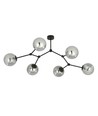 Space 6 Sort/Grafitt taklampe - Ø14 cm, E14, 230V, uten lyskilde
