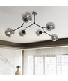 Space 6 Sort/Grafitt taklampe - Ø14 cm, E14, 230V, uten lyskilde