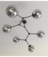 Space 6 Sort/Grafitt taklampe - Ø14 cm, E14, 230V, uten lyskilde