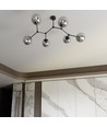Space 6 Sort/Grafitt taklampe - Ø14 cm, E14, 230V, uten lyskilde