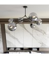 Space 6 Sort/Grafitt taklampe - Ø14 cm, E14, 230V, uten lyskilde