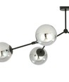 Space 6 Sort/Grafitt taklampe - Ø14 cm, E14, 230V, uten lyskilde
