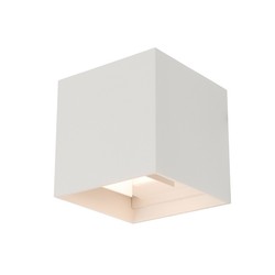 Diverse Restsalg: Kobi Cube 2x4 watt hvit vegglampe - firkantet, justerbar spredning