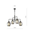 Lukka 4 Sort/Grafitt pendellampe - Ø14 cm, E27, 230V, uten lyskilde