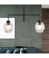 Lukka 2 Sort/Transparent pendellampe - Ø14 cm, E27, 230V, uten lyskilde