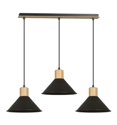 Rowen 3 Sort pendellampe - E27, 230V, uten lyskilde