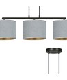 Hilde 3 Sort/Grå pendellampe - Ø20 cm, E27, 230V, uten lyskilde