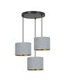 Hilde 3 Sort Premium Grå pendellampe - Ø20 cm, E27, 230V, uten lyskilde