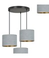 Hilde 3 Sort Premium Grå pendellampe - Ø20 cm, E27, 230V, uten lyskilde
