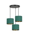 Hilde 3 Sort Premium Grønn pendellampe - Ø20 cm, E27, 230V, uten lyskilde