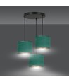 Hilde 3 Sort Premium Grønn pendellampe - Ø20 cm, E27, 230V, uten lyskilde