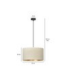 Hilde 1 Sort/Hvit pendellampe - Ø35 cm, E27, 230V, uten lyspære