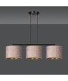 Hilde 3 Sort/Rosa pendellampe - Ø20 cm, E27, 230V, uten lyskilde