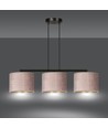 Hilde 3 Sort/Rosa pendellampe - Ø20 cm, E27, 230V, uten lyskilde