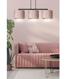 Hilde 3 Sort/Rosa pendellampe - Ø20 cm, E27, 230V, uten lyskilde