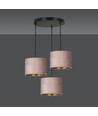 Hilde 3 Sort Premium Rosa pendellampe - Ø20 cm, E27, 230V, uten lyskilde