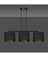 Hilde 3 Sort pendellampe - Ø20 cm, E27, 230V, uten lyskilde