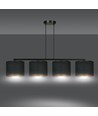 Hilde 4 Sort pendellampe - Ø20 cm, E27, 230V, uten lyskilde