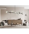 Rossi 8 Sort/Grafitt pendellampe - Ø14 cm, E14, 230V, uten lyskilde