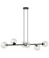 Rossi 6 Sort/Transparent pendellampe - Ø14 cm, E14, 230V, uten lyskilde