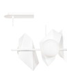 Drifton 4 Hvit pendellampe - Ø15 cm, E14, 230V, uten lyskilde