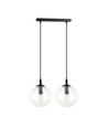 Cosmo 2 Sort/Transparent pendellampe - Ø14 cm, E14, 230V, uten lyskilde