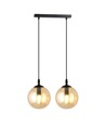 Cosmo 2 Sort/Amber pendellampe - Ø14 cm, E14, 230V, uten lyskilde