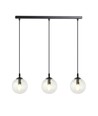 Cosmo 3 Sort/Transparent pendellampe - Ø14 cm, E14, 230V, uten lyskilde