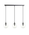 Cosmo 3 Sort/Transparent pendellampe - Ø14 cm, E14, 230V, uten lyskilde