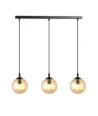 Cosmo 3 Sort/Amber pendellampe - Ø14 cm, E14, 230V, uten lyskilde