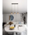 Cosmo 3 Sort/Amber pendellampe - Ø14 cm, E14, 230V, uten lyskilde