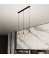 Cosmo 3 Sort/Amber pendellampe - Ø14 cm, E14, 230V, uten lyskilde