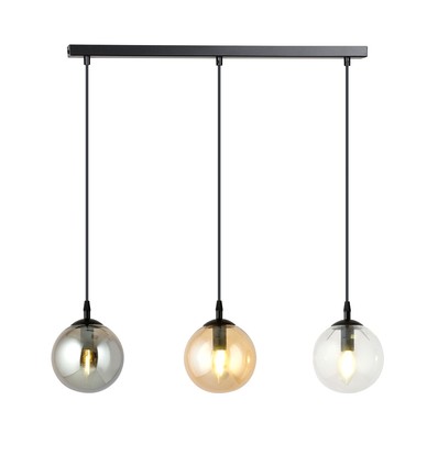 Cosmo 3 Sort Mix pendellampe - Ø14 cm, E14, 230V, uten lyskilde
