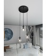Cosmo 3 Sort Premium Transparent pendellampe - Ø14 cm, E14, 230V, uten lyspære