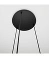 Cosmo 3 Sort Premium Transparent pendellampe - Ø14 cm, E14, 230V, uten lyspære