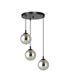 Cosmo 3 Sort Premium Grafitt pendellampe - Ø14 cm, E14, 230V, uten lyskilde