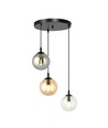 Cosmo 3 Sort Premium Mix pendellampe - Ø14 cm, E14, 230V, uten lyskilde