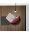 Cosmo 4 Sort Premium Transparent pendellampe - Ø14 cm, E14, 230V, uten lyskilde