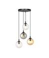 Cosmo 4 Sort Premium Mix pendellampe - Ø14 cm, E14, 230V, uten lyspære