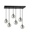 Cosmo 6 Sort/Grafitt pendellampe - Ø14 cm, E14, 230V, uten lyskilde