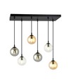 Cosmo 6 Sort MIX1 pendellampe - Ø14 cm, E14, 230V, uten lyskilde