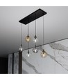 Cosmo 6 Sort MIX1 pendellampe - Ø14 cm, E14, 230V, uten lyskilde