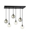 Cosmo 6 Sort MIX2 pendellampe - Ø14 cm, E14, 230V, uten lyskilde