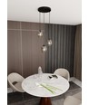 Istar 3 Sort Premium Grafitt pendellampe - Ø14 cm, E27, 230V, uten lyskilde