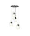 Istar 4 Sort Premium Transparent pendellampe - Ø14 cm, E27, 230V, uten lyskilde