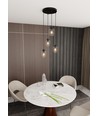 Istar 4 Sort Premium Transparent pendellampe - Ø14 cm, E27, 230V, uten lyskilde