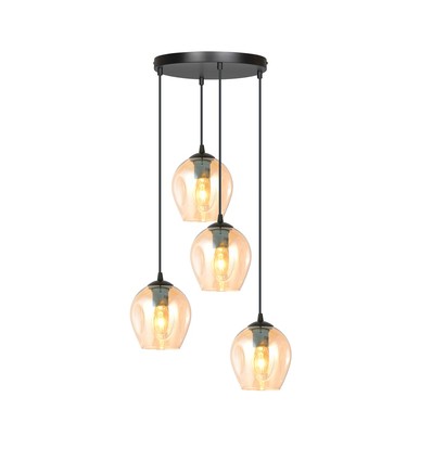 Istar 4 Sort Premium Rav pendellampe - Ø14 cm, E27, 230V, uten lyskilde.